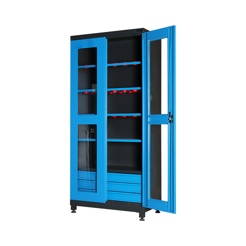 MORS TUTUCU TAKIM DOLABI 3 ÇEKMECELİ VE CAMLI KAPAKLI BT50 42 Lİ ( TEMPERLİ CAMLI )